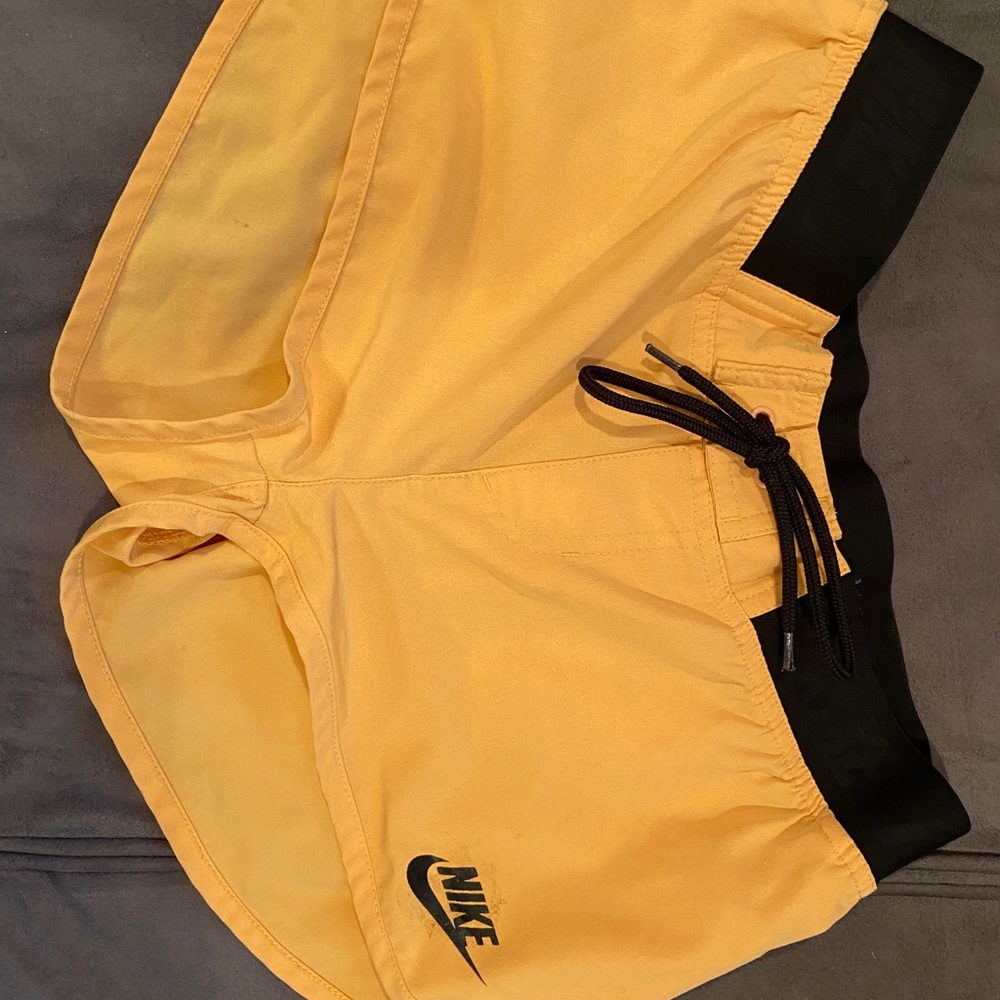 Yellow nike shorts